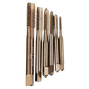 Drillpro M3-M10 HSS Co M35 Machine Straight Flutes Taps Metric Screw Tap Right Hand Thread Plug Tap Drill