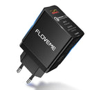 FLOVEME QC3.0 Fast Travel Wall USB Charger Adapter EU Plug For Smart Phone Tablet Camera