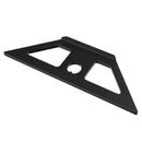 Drillpro ES-4 Aluminum Alloy 45 Degree Scribing Ruler with Base Woodwokring Marking Angle Ruler T Ruler Measuring Tool