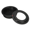 M42 Screw Lens for Canon EOS EF Mount Adapter Black 5D II III 6D 7D 70D 100D with Cap