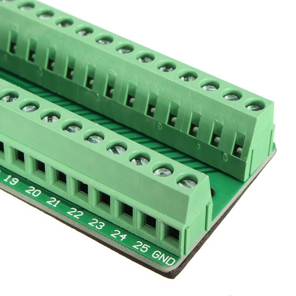 DB25 25-pin Female Adapter RS-232 Serial Port Interface Breakout Board Connector