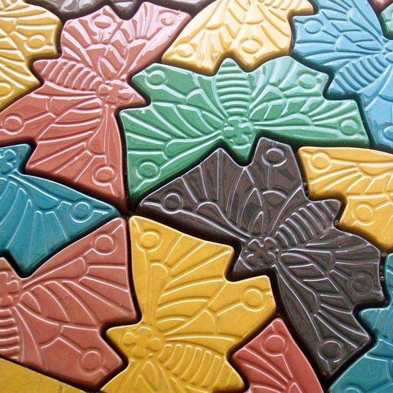 Butterfly Stepping Stone Mold Concrete Cement Brick Mould For Park Garden Path