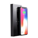 Bakeey Glass Screen Qi Wireless Charger Power Bank 20000mAh USB LED Battery Charger