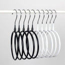2 Color 2Pc Antiskid Anti Rust Circular Scarf Rack cloth hanger Holders Hooks