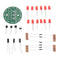 10pcs DIY Red LED Round Flash Electronic Production Kit Component Soldering Training Practice Board