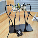 NEWACALOX Magnetic PCB Board Fixed Clip Fixture Flexible Arm Soldering Third Hand Soldering Iron Holder Repair Tools