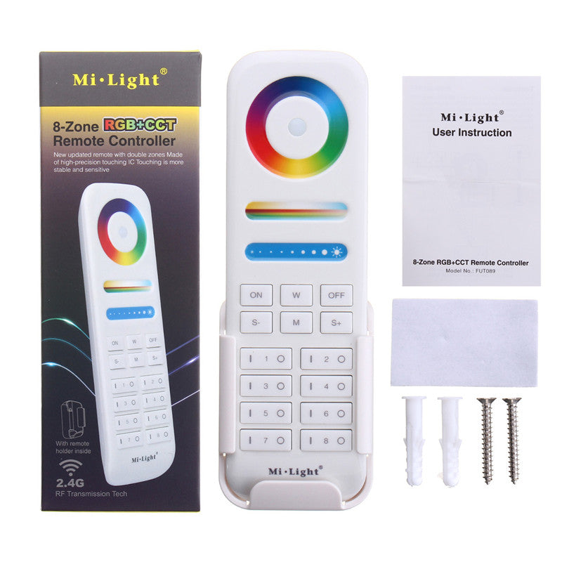 Milight 2.4G 8-Zone Area RGB+CCT RF Wireless Smart Touch Remote LED Controller
