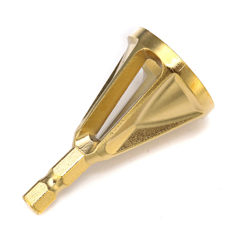 Titanium Coated Deburring External Chamfer Tool Bit 1/4 Inch Hex Shank Remove Burr Repairs Tools