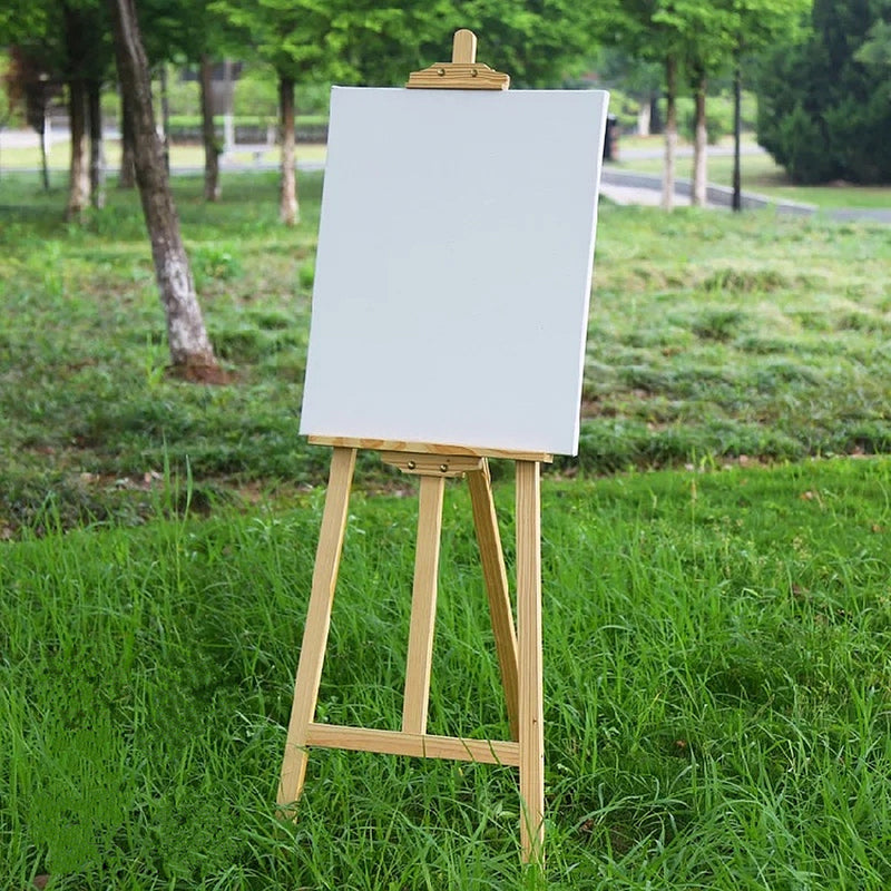 White Blank Square Canvas Painting Drawing Board Wooden Frame For Art Artist Oil Acrylic Paints