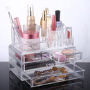 Large Capacity Transparent Acrylic Desktop Makeup Cosmetics Storage Box Jewelry Organizer Acrylic Display Box Storage with Drawers