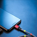 ROCK R6 2A Type-C LED Smart Luminous Fast Charging Transmission Data Cable For Huawei P30 Mate 20Pro Xiaomi Mi9 S10+ Note 10