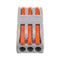 Minleaf 9Pcs 3Pin Wire Docking Connector Terminal Block Universal Quick Terminal Block Electric Cable Wire Connector Terminal 0.08-4.0mm