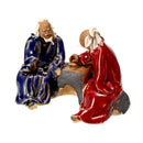 Mini Aquarium Ceramic Old Man Decorations Fish Tank Underwater Landscape Ornament