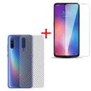 Bakeey Anti-Explosion Tempered Glass Screen Protector+3D Soft Carbon Fiber Back Cover Protector For Xiaomi Mi9 / Xiaomi Mi 9 Transparent Edition