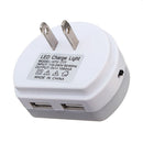 Intelligent Light Control Sensor LED Night Wall Light with USB Port  AC110-240V