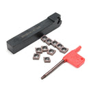 SCLCR1616H09 Lathe Turning Tool Holder with 10pcs CCMT09T304 VP15TF CCMT32.51 Carbide Inserts