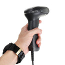 Automatic USB Wired Laser Scan Barcode Scanner Bar Code Reader Black Handheld Scanner