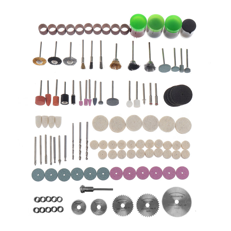 242Pcs Rotary Tool Accessory Bit Kit Grinding Head Polishing Cutting Sanding Grinder