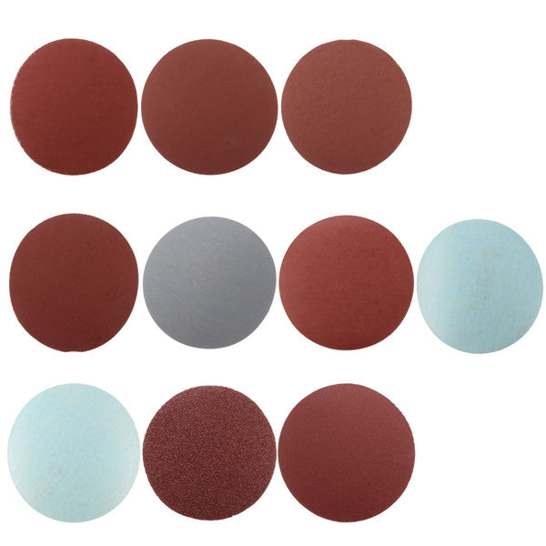 50pcs 3 Inch 40-7000 Grit Sanding Discs Sanding Polishing Pad Flocking Sandpaper