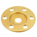 Drillpro 110mm Tungsten Carbide See Through Wood Shaping Disc Flat Carving Disc with Hole 22mm Bore Sanding Grinder Wheel for 115 125 Angle Grinder