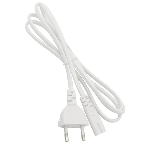 1.5m AC EU C8 VDE Power Supply Adapter Cord Cable White PVC Power Adapter Connector Line for Computer Chassis