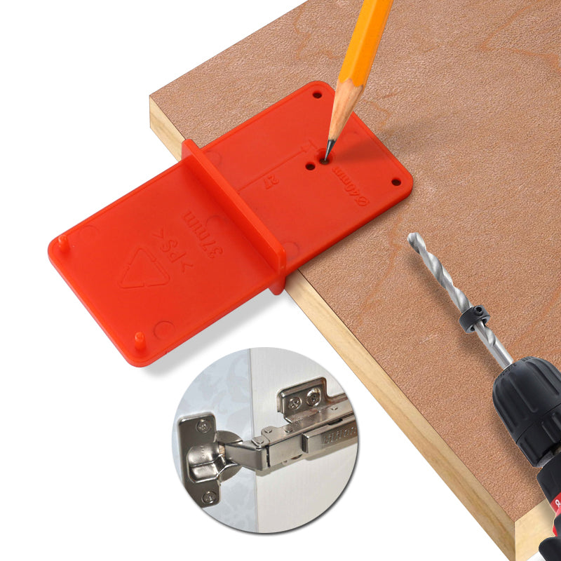 35mm 40mm Hinge Hole Drilling Guide Locator Hole Opener Template Door Cabinets DIY Tool For Woodworking Tool