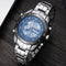 STRYVE S8019 Men Luminoud Display Alarm Clock Chronograph Sport Steel Strap Dual Display Digital Watch
