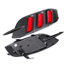 Pair Red LED Car Rear Bumper Tail Brake Light Lamp for Honda Civic Sedan 2016-2018