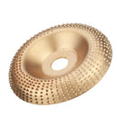 Drillpro 100mm Curve Extreme Shaping Disc Carbide Wood Carving Disc Gold Grinder Disc for 100 115 Angle Grinder Woodworking Tool