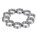 Machifit 10pcs MR128ZZ MR148ZZ Ball Bearing I.D 8mm Steel Double Shielded Deep Groove Bearing