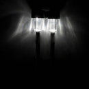 Garden Solar Power White LED Lamp Stainless Steel Waterproof Lawn Yard Light