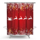 Christmas Decorations 180x180cm Shower Curtain Mat Bathroom Anti-slip Carpet Rug