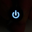 Power Symbol Latching Switch LED Light Push Button SPST