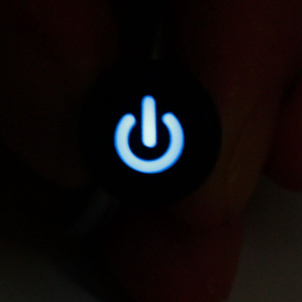 Power Symbol Latching Switch LED Light Push Button SPST
