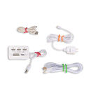 9PCS Multifunction Rubber Rolling Rope Reusable Silicone Creative Gear Strap Data Line Fixed Tool Rubber Hose