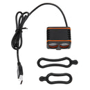 XANES 1200LM 2xT6 LED 4-Mode Waterproof Bike Light Temperature Control Power Display No Batt