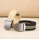 ZANLURE 130cm Fiber Belt Zinc Alloy Buckle Quick Release Tactical Belts