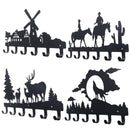 6 Hooks Wall Mounted Door Coat Cloth Hook Hat Rack Robe Decor Hanger Holder