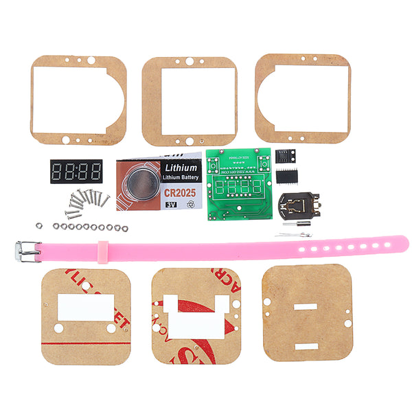 Electronic DIY Production Kit Circuit Board Parts Shake Electronic Watch Kit Clock Digital Tube Watch