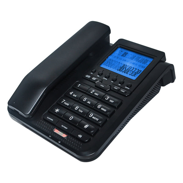 DAERXIN WS-4220 Desktop Corded Landline Phone Fixed Telephone Compatible with FSK/DTMF with LCD Display for Home Office Hotels