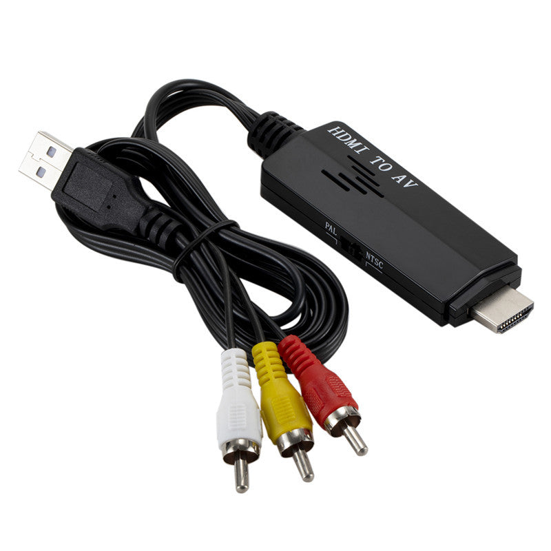 GRWIBEOU HDMI to AV RCA HD Converter 1080P Conversion Cable