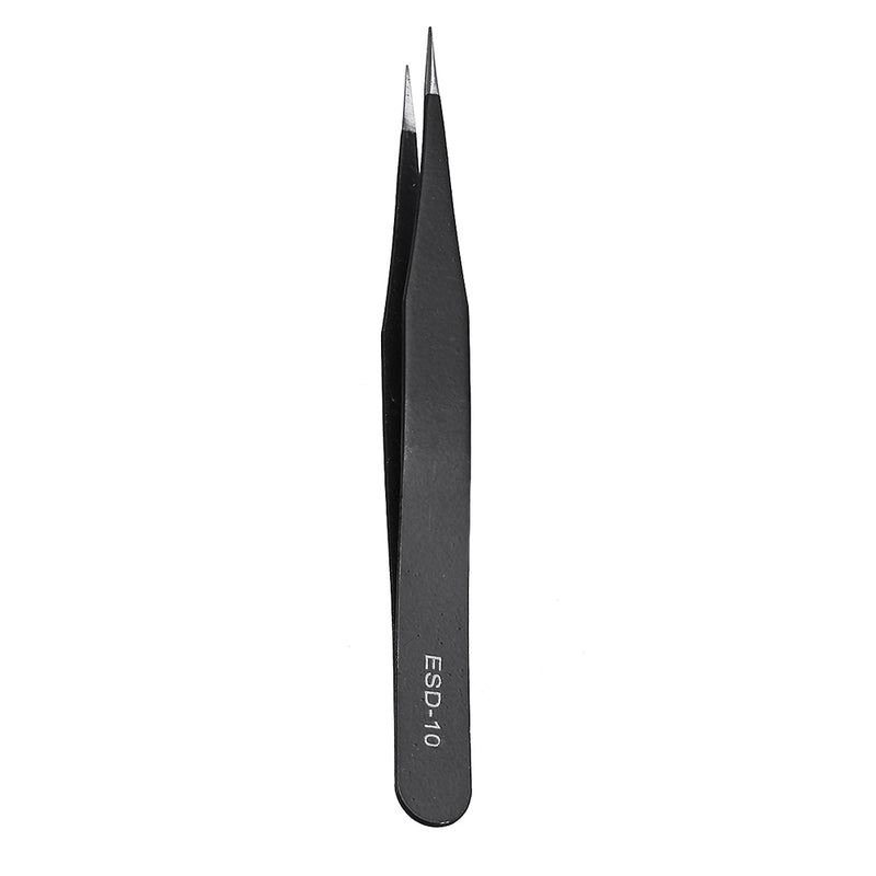PARON Stainless Steel Anti-static Curved Straight Tip Forceps Precision Soldering Tweezer Electronic ESD Tweezers Tool ESD-10/ESD-11/ESD-12/ESD-13/ESD-14/ESD-15