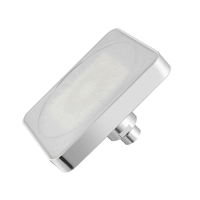 Automatic Square Shower Head Home Bathroom Rainfall Polished 7 Colors Auto Changing LED Light