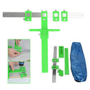 Adjustable Punch Locator Drill Guide Sleeve Cabinet Hardware Jig Ruler Woodworking Tool Kits