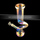 C Type Fancy Water Bottle Pipe Beaker Glass Joint Pipes Bubblers for Smoking Recycler T obacco Water H ookah Pen