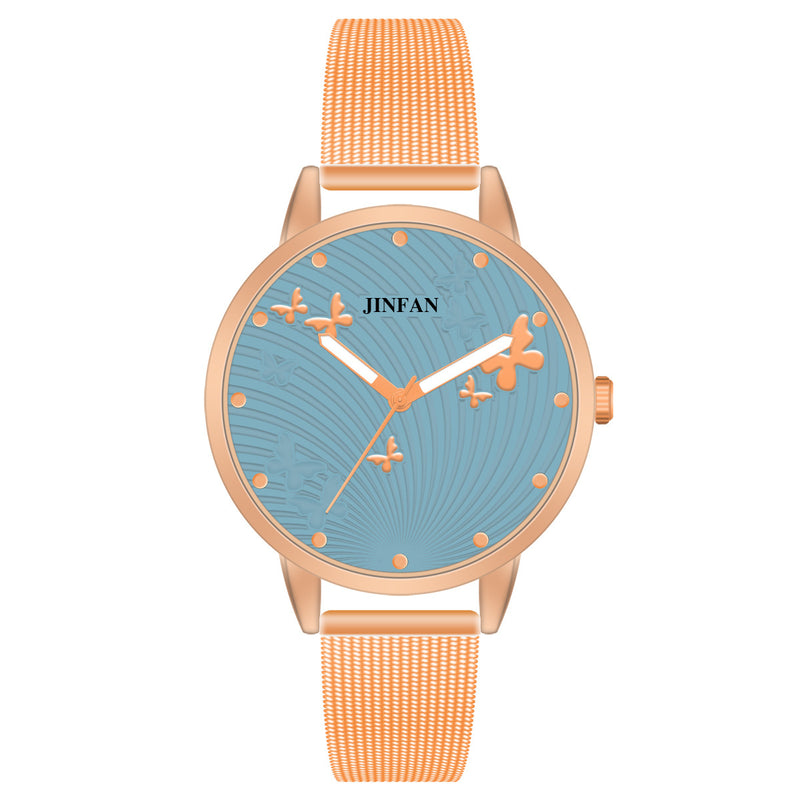 JINFAN JL06 Casual Style Women Wrist Watch Full Steel Quartz Watches