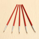 1Pce Short Handle Artist Paint Brush Set Round Shape Nylon Hair Hook Line Pen Brush Set