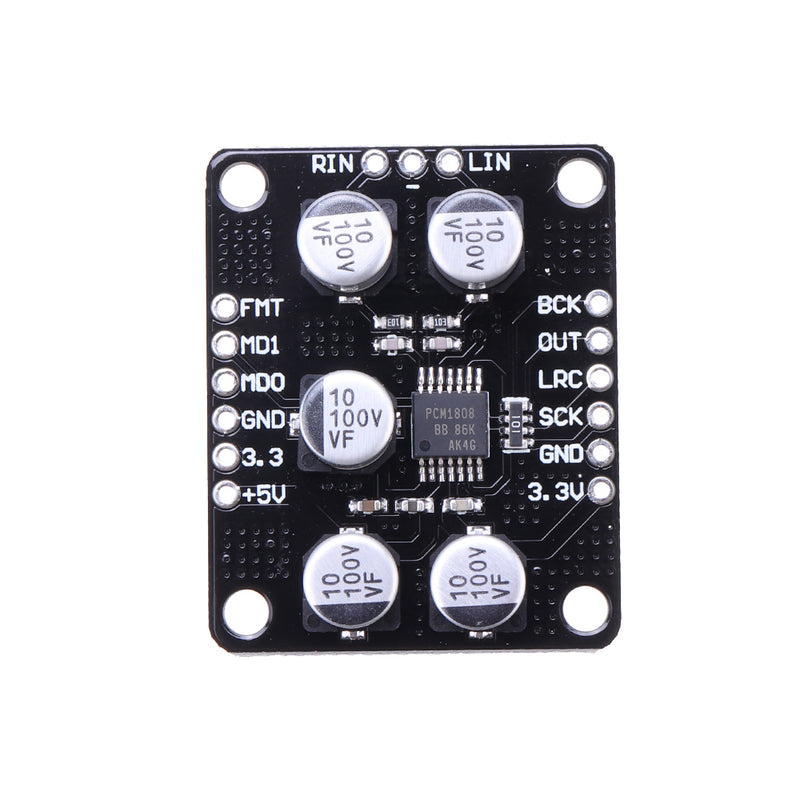 CJMCU-1808 PCM1808 Single-ended Input 99dB SNR Stereo ADC Module Analog Input Decoder 24bit Amplifier Board
