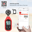 UNI-T bluetooth Digital LCD Anemometer Gauge Wind Flow Speed Temperature Tester