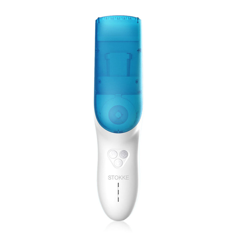 STOKKE USB Hair Suction Hair Clipper Hairdresser Auto-suction Hair Trimmer Power Generation Charging for Baby